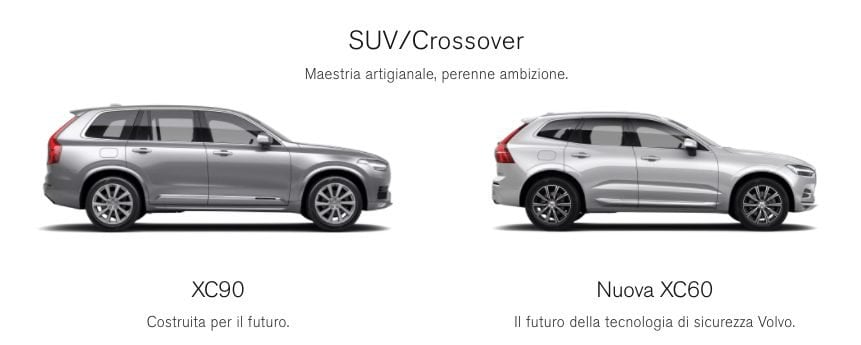 Suv e crossover Volvo